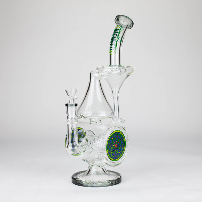 WENEED | 14.5" Orbit Cyclone Glass Bong Glass Bong WENEED® T-black