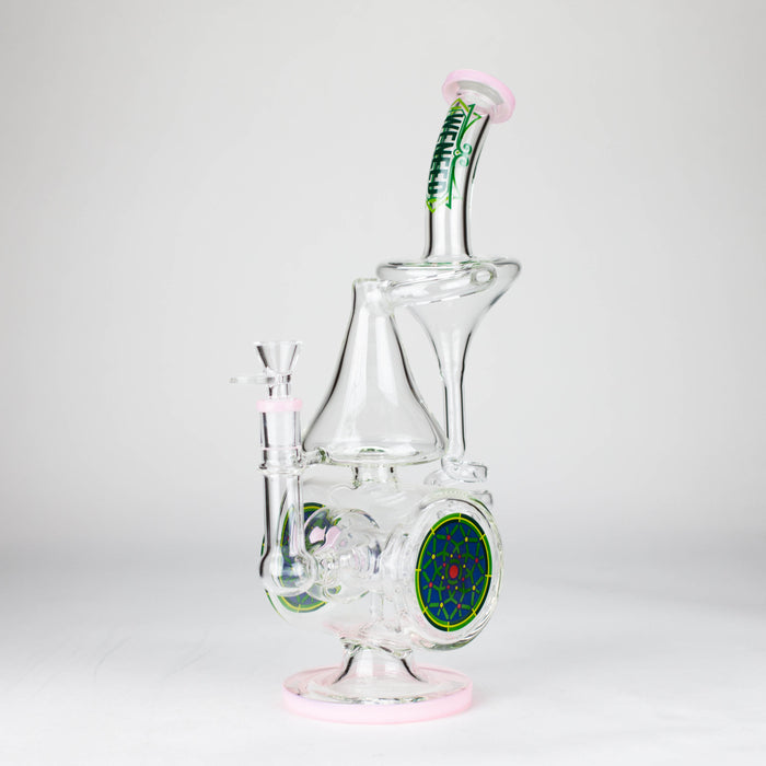 WENEED | 14.5" Orbit Cyclone Glass Bong Glass Bong WENEED® T-pink