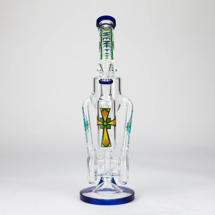 WENEED | 14" Spiral Recycler Glass bong Glass Bong WENEED®