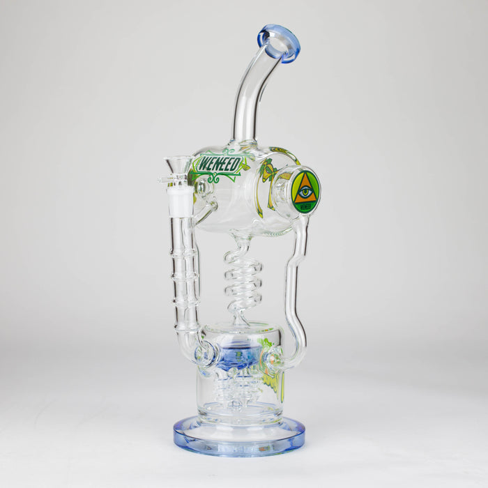 WENEED | 14" Pulse Helix Glass bong Glass Bong WENEED® Blue