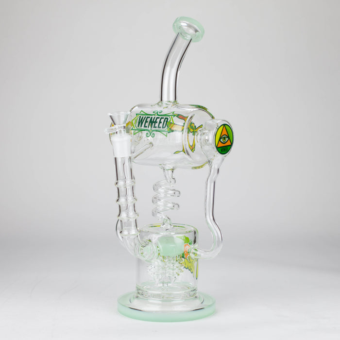 WENEED | 14" Pulse Helix Glass bong Glass Bong WENEED® Green-c
