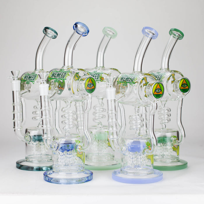 WENEED | 14" Pulse Helix Glass bong Glass Bong WENEED®