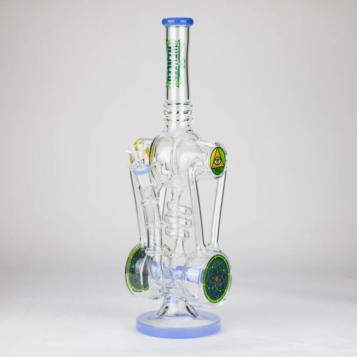 WENEED | 13" Galactic Vortex Glass Bong Glass Bong WENEED® Jade blue