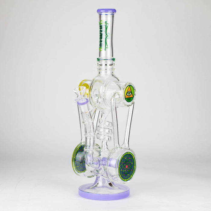 WENEED | 13" Galactic Vortex Glass Bong Glass Bong WENEED® T-purple