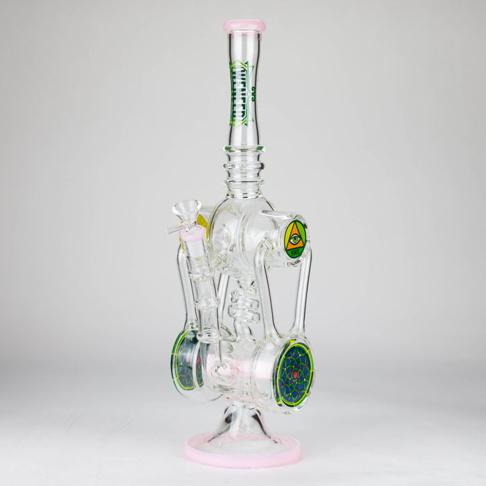 WENEED | 13" Galactic Vortex Glass Bong Glass Bong WENEED® T-pink