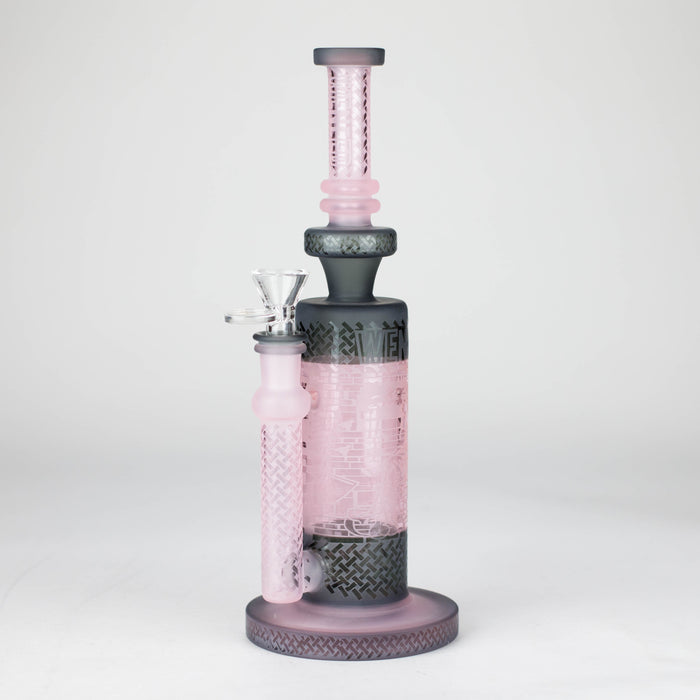WENEED | 10.5" Lattice Tower Bong Glass Bong WENEED® Pink