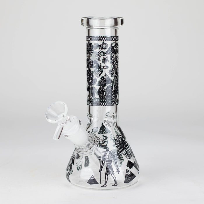 8" 5mm 38mm Grown In The Dark Beaker Bong Glass Bong Super Supplys Inc Design B