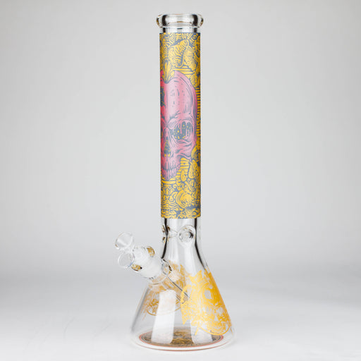 16" 7mm Artistic Design Beaker Bongs Super Supplys Inc Design A
