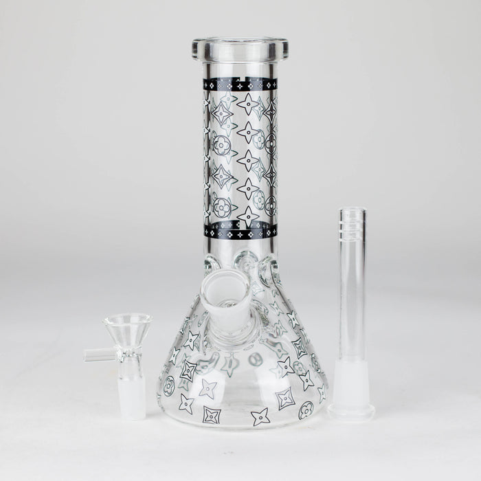 8" 5mm 38mm Grown In The Dark Beaker Bong Glass Bong Super Supplys Inc