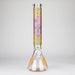 16" 7mm Artistic Design Beaker Glass Bong Super Supplys Inc