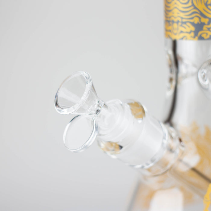 16" 7mm Artistic Design Beaker Glass Bong Super Supplys Inc