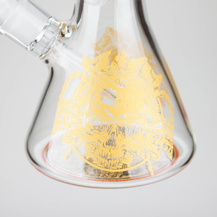 16" 7mm Artistic Design Beaker Glass Bong Super Supplys Inc