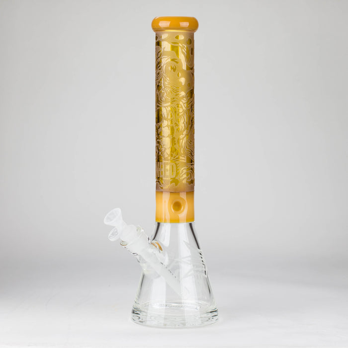 WENEED | 15" Trident Glass beaker Glass Bong WENEED® Yellow