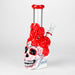 9" Rose sugar skull-themed glass bong [SK16] Glass Bong BB Canada