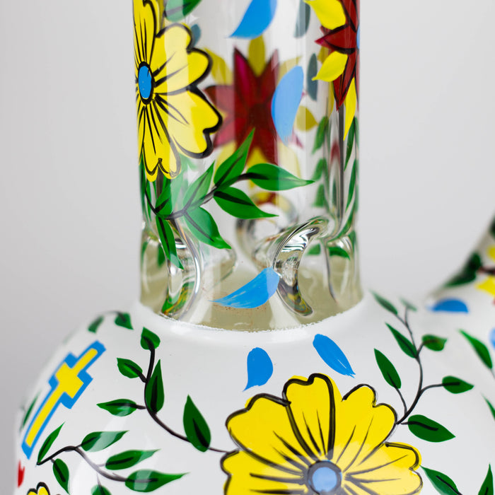 9" Sugar Skull-Themed glass bong [SK Series] Glass Bong BB Canada