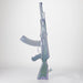 27" Electroplated AK-47 Design Glass Bong with Display Stand [GU001] Bongs BB Canada