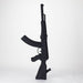 27" Painted AK-47 Design Glass Bong with Display Stand [GU005] Bongs BB Canada Black