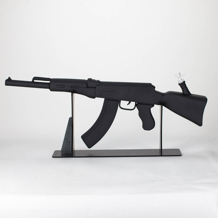 27" Painted AK-47 Design Glass Bong with Display Stand [GU005] Bongs BB Canada