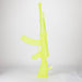 27" Painted AK-47 Design Glass Bong with Display Stand [GU005] Bongs BB Canada Green
