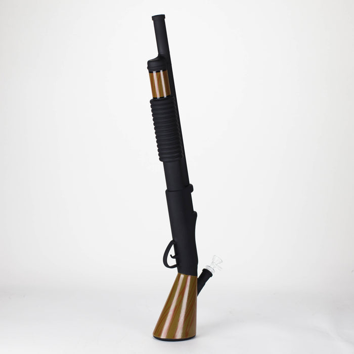 27" Painted Shotgun Design Glass Bong with Display Stand [GU006] Glass Bong BB Canada