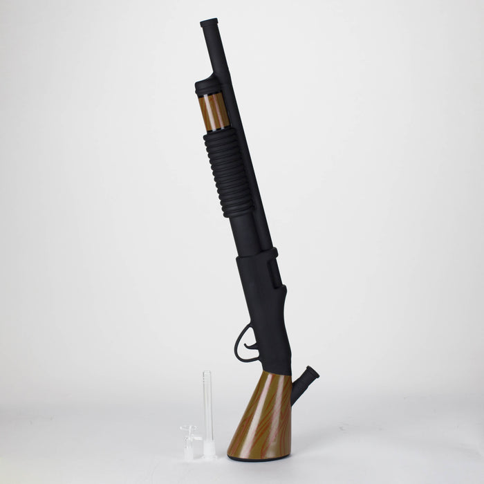 27" Painted Shotgun Design Glass Bong with Display Stand [GU006] Glass Bong BB Canada
