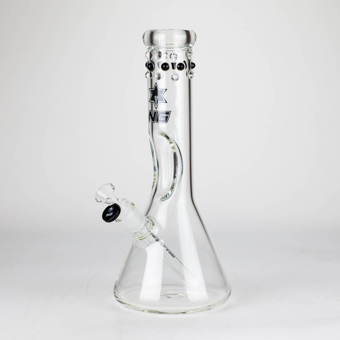 NG | 12 inch Elbow Ice Pinch Beaker [G1104] Glass Bong High-End Brands Glass Black