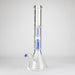 NG | 18 inch 6-Arm Perc & Splash Guard Beaker [G607-7] Glass Bong High-End Brands Glass J-Blue