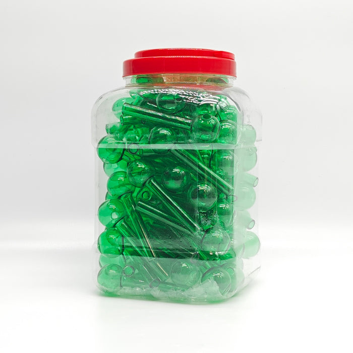 4" Glass Green Oil Burner Pipe - 88CT Oil Burner Super Supplys Inc
