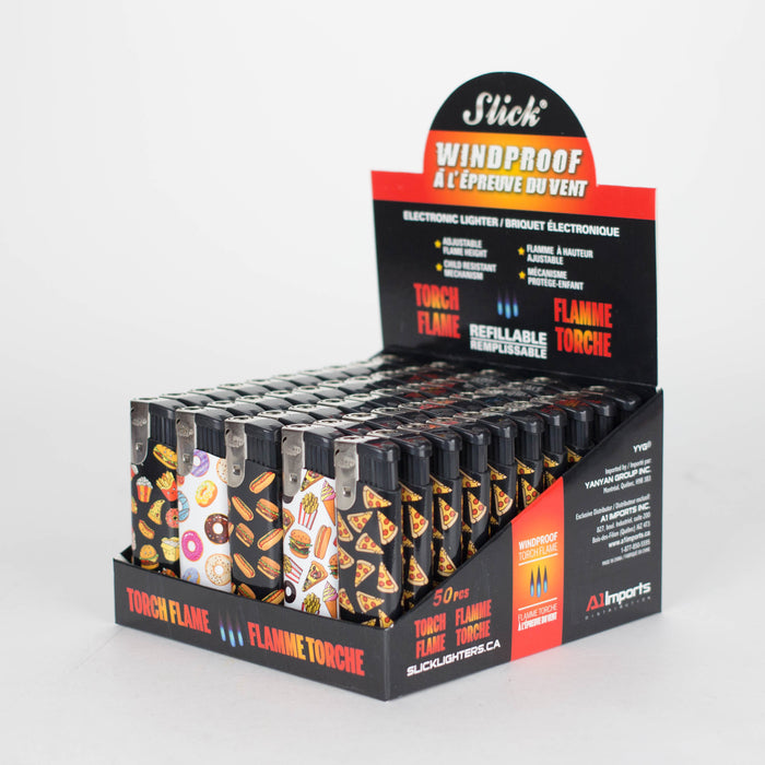 Slick® | Torch Windproof Lighter - Fast Food [YYG-8832] Torch Slick Lighters
