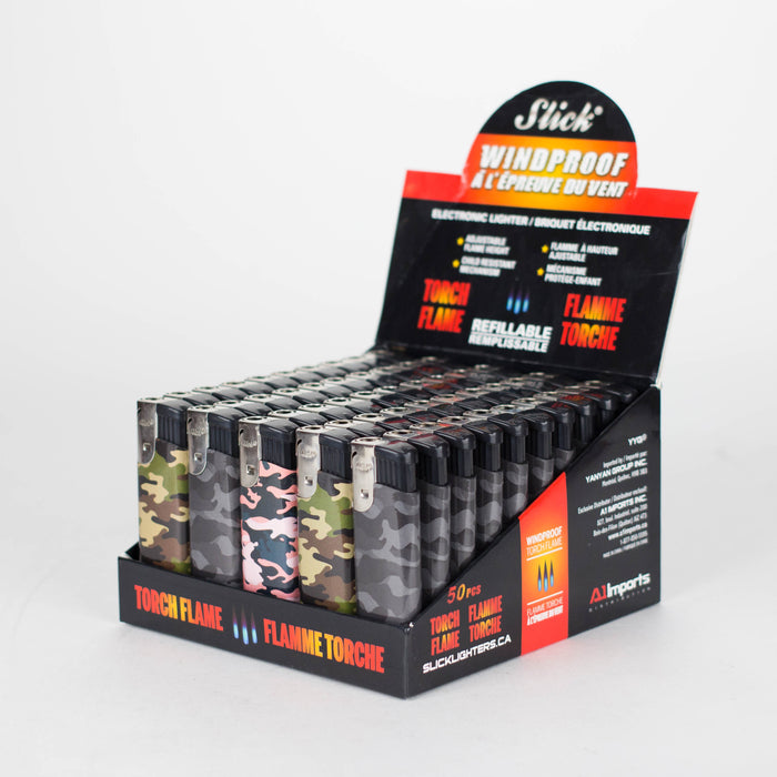 Slick® | Torch Windproof Lighter - Camo Box of 50 [YYG-8831]