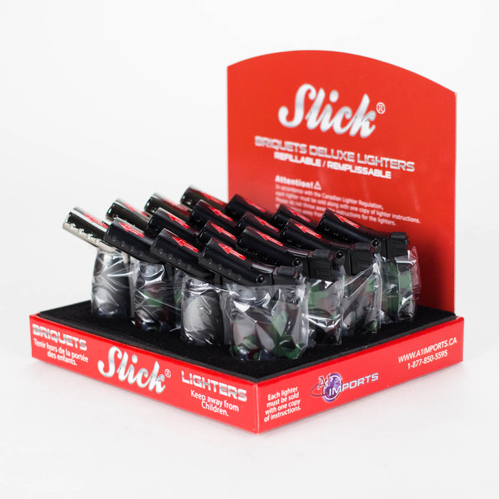 Slick® | Deluxe Torch Spitfire Lighter Box of 16 [H77-2]