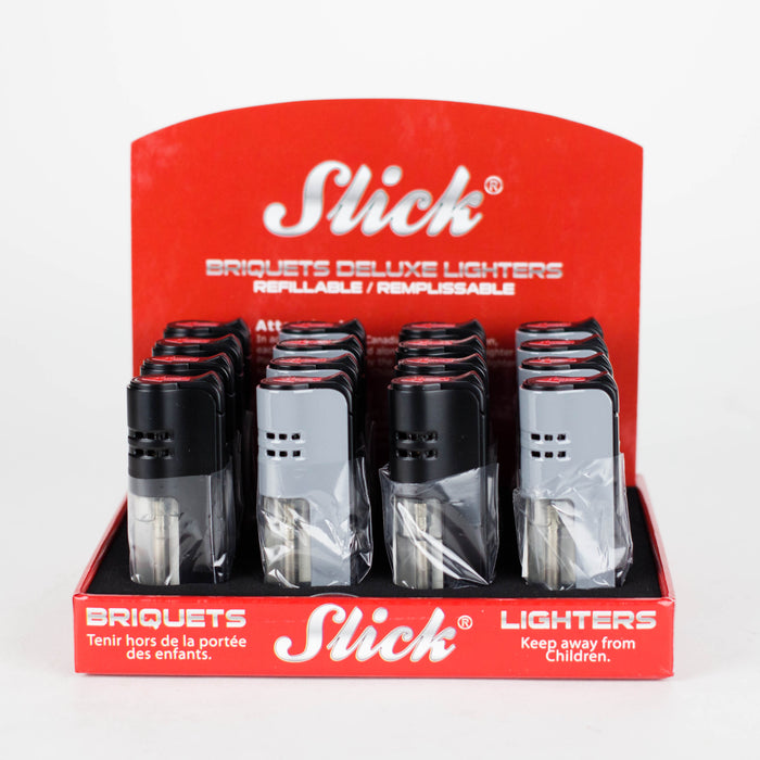 Slick® | Deluxe Torch Inferno Box of 16 [YYG-891] Torch Slick Lighters