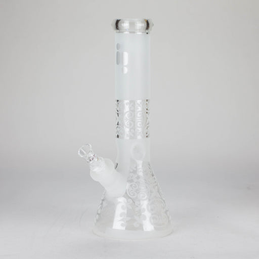 12" Frosted glass beaker water bong Glass Bong ONE