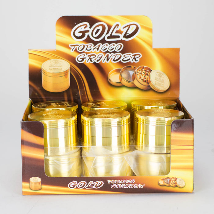 INFYNITY | Gold Grinder 58mm 4 parts Box of 12 [GR7604AS4] Display Pack ONE