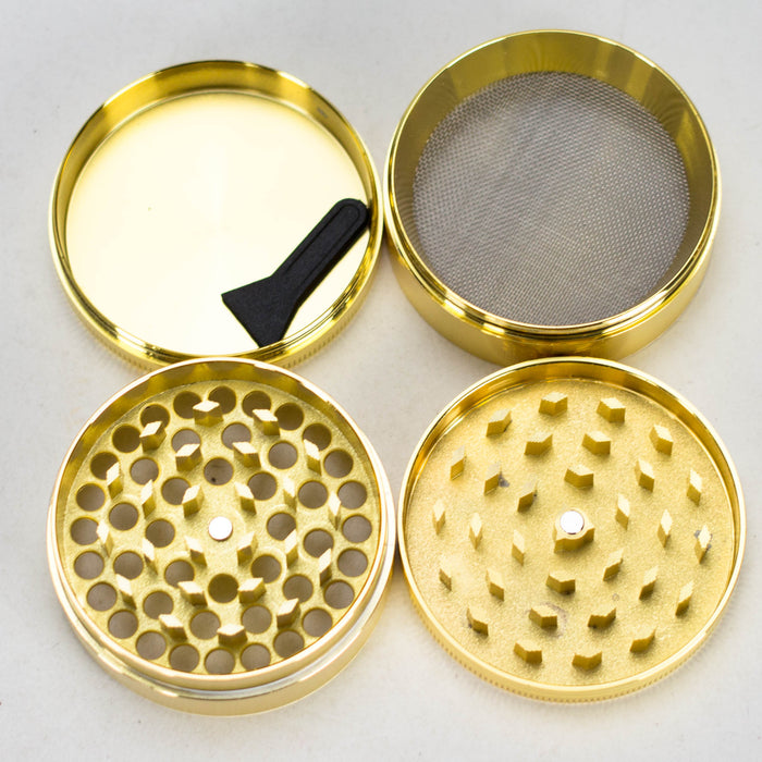 INFYNITY | Gold Grinder 58mm 4 parts Box of 12 [GR7604AS4] Display Pack ONE