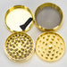 INFYNITY | Gold Grinder 58mm 4 parts Box of 12 [GR7604AS4] Display Pack ONE