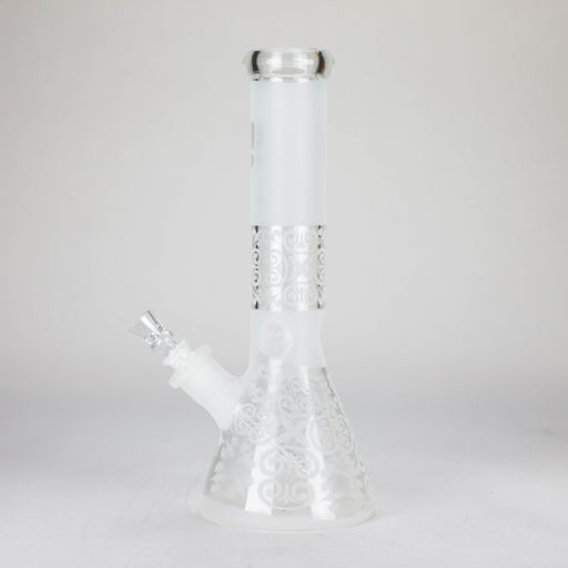 12" Frosted glass beaker water bong Glass Bong ONE