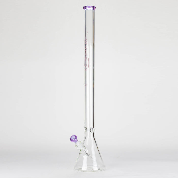 Genie | 30" 9mm glass beaker water bong Glass Bong ONE Purple