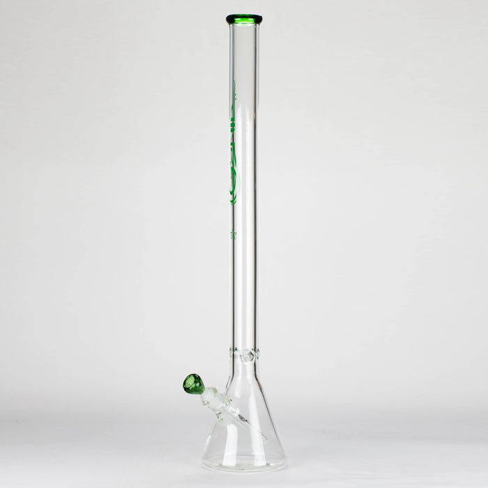 Genie | 30" 9mm glass beaker water bong Glass Bong ONE Green