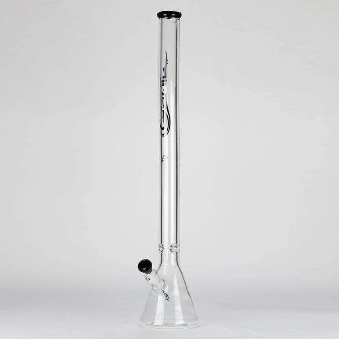 Genie | 30" 9mm glass beaker water bong Glass Bong ONE Black