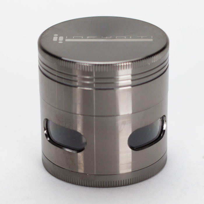 Infyniti | 4 Parts grinder with side window [ GR1021 ] Regular Grinder ONE Gun Metal