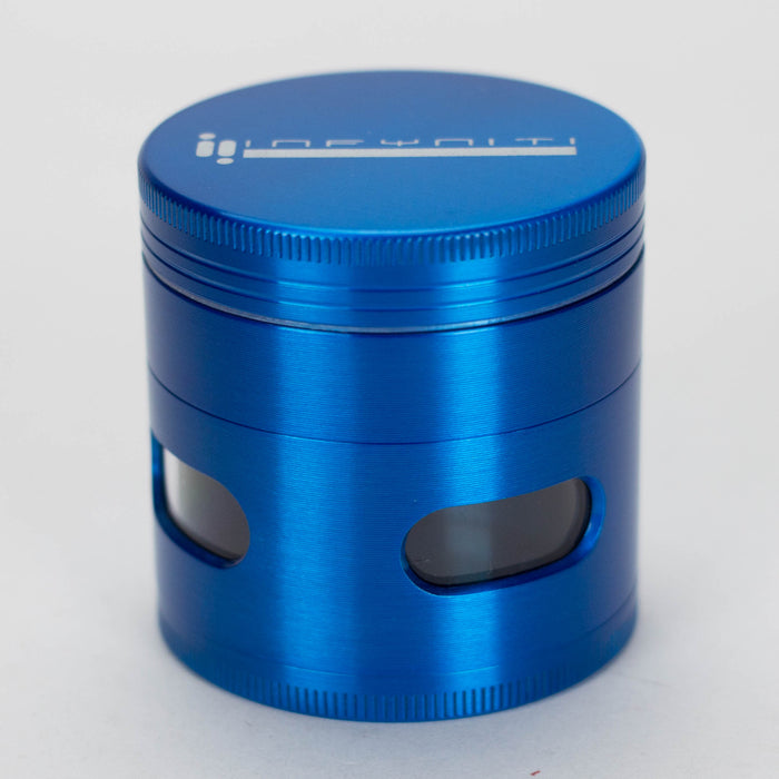 Infyniti | 4 Parts grinder with side window [ GR1021 ] Regular Grinder ONE Blue