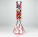 14" Cartoon Glow 9 mm glass bong [PIP835] Glass Bong NIBO Distribution E