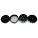Hemp Design Metal Grinder 50mm 4pt Box of 12 [GRI205] Display Pack NIBO Distribution