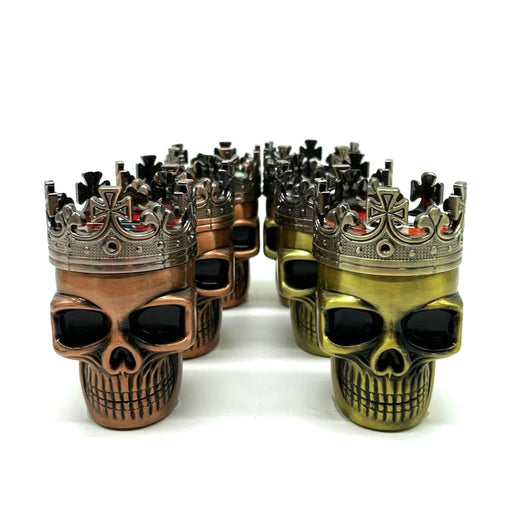 King Skull Grinder 3pt Box of 6 [GRI082] Display Pack NIBO Distribution