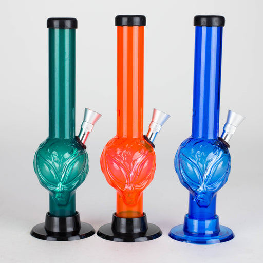 American Pipes | 1" x 8" Acrylic Waterpipe Acrylic Bong BG Sales Alien