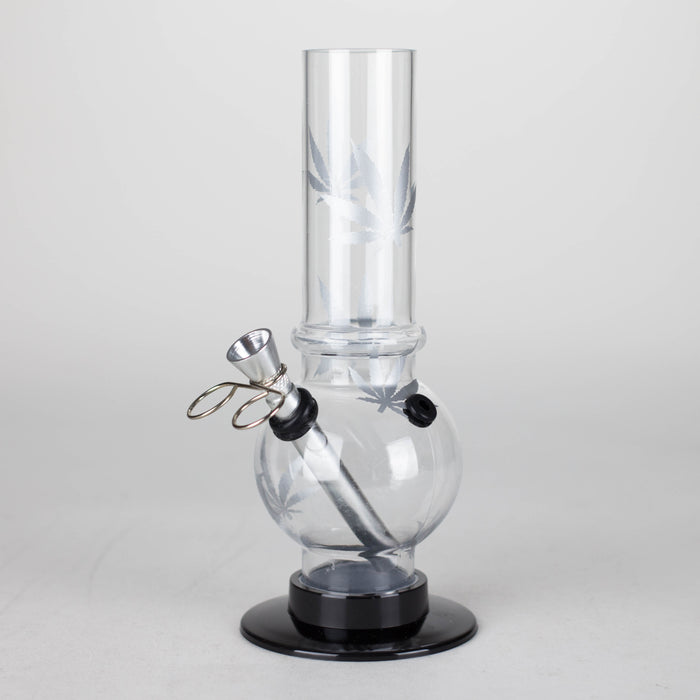 Acrylic 8" Water Pipe [PIP544] Acrylic Bong NIBO Distribution Clear