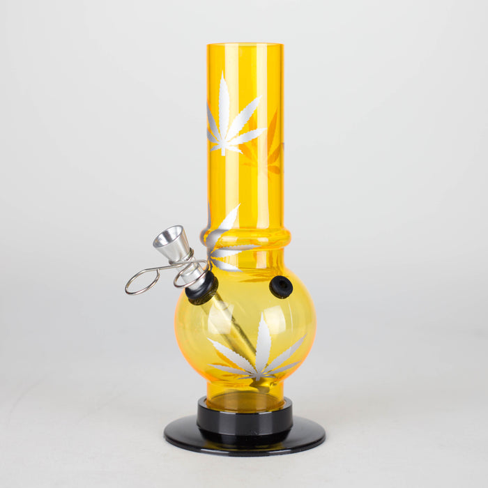 Acrylic 8" Water Pipe [PIP544] Acrylic Bong NIBO Distribution Orange
