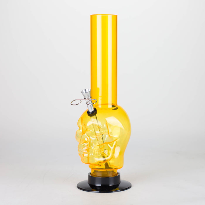 Acrylic 12" Water pipe Skull Shape [PIP275] Acrylic Bong NIBO Distribution Orange