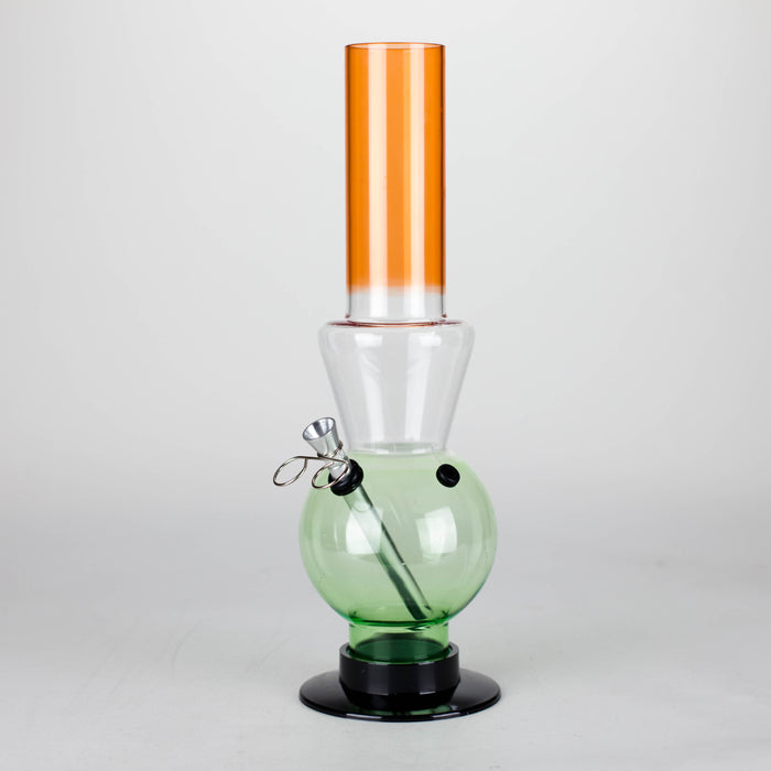 Acrylic 12" Water Pipe Mixed Color [PIP286] Acrylic Bong NIBO Distribution Green